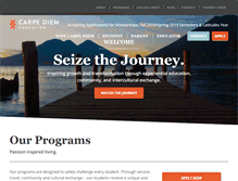 Tablet Screenshot of carpediemeducation.org